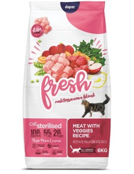 FRESH MEDITERRANEAN BLEND Cat Sterilised 6 kilos comida para gatos esterilizados 