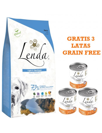 LENDA Light 12 Kg + REGALO 3 Latas Lenda Grain Free