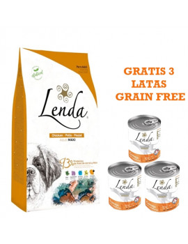 LENDA Chicken Maxi 12 Kg + REGALO 3 Latas Lenda Grain Free