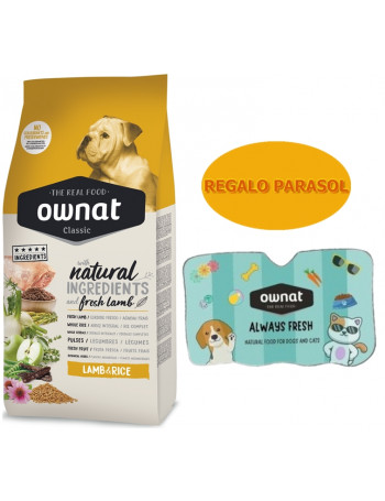 OWNAT CLASSIC Lamb and Rice 20kg + REGALO Parasol