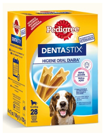 PEDIGREE DENTASTIX MEDIANO 28 BARRITAS