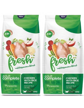 2x14kg FRESH MEDITERRANEAN BLEND Complet Perro Adulto Pollo