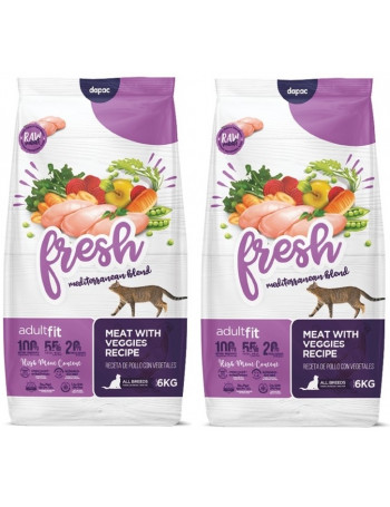 2x6Kg FRESH MEDITERRANEAN BLEND Cat Adult Fit