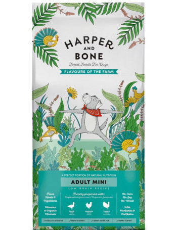 HARPER & BONE Dog Adult Mini Pato, Pollo y Pavo 2Kg