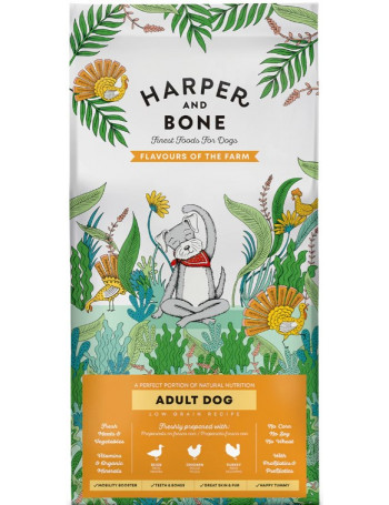 HARPER & BONE Dog Adult Medium & Large Pato, Pollo y Pavo 12Kg