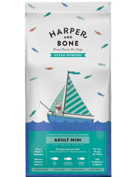 HARPER & BONE Dog Adult Mini Atún, Pescado y Salmón 2Kg