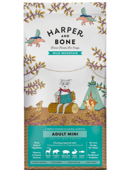 HARPER & BONE Dog Adult Mini Venado, Jabalí, Cerdo, Conejo y Salmón 2Kg