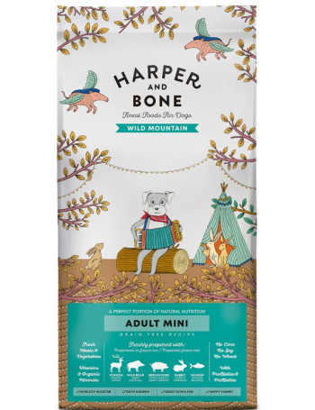 HARPER & BONE Dog Adult Mini Venado, Jabalí, Cerdo, Conejo y Salmón 2Kg