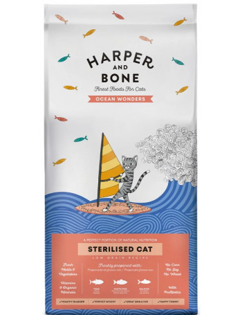 HARPER & BONE Cat Sterilised Atún, Pescado y Salmón 2Kg