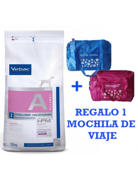 VIRBAC  Veterinary HPM Allergy - A2 Hypoallergy para perros 12 kg + REGALO 1 Mochila Viaje