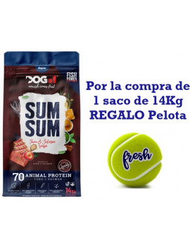 SUMMUM Adulto Fish 14 Kg con Salmon y Atun + REGALO Pelota