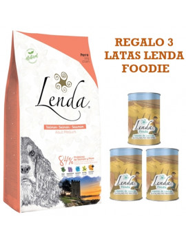 LENDA Salmón 12 Kg + REGALO 3 Latas Lenda Foodie