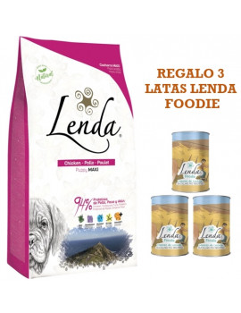 LENDA Puppy Maxi 12 Kg + REGALO 3 Latas Lenda Foodie