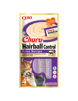 CHURU Ciao Hairball Control Receta Atún 4x14g