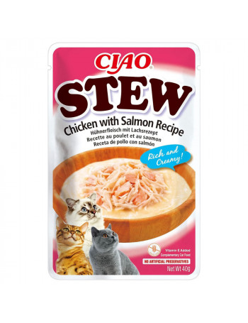 STEW Ciao Receta Pollo con Salmón 40g