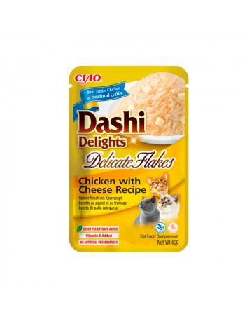 DASHI Delights Delicate Flakes Receta Pollo con Queso 40g