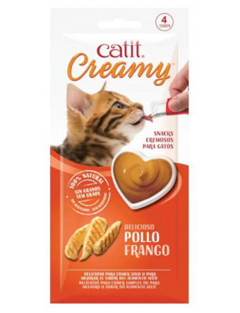 CATIT Creamy Snack Pollo 4x10g