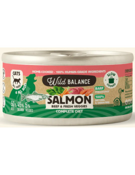 WILD BALANCE Filosofía Barf Salmón, Ternera y Vegetales 120g