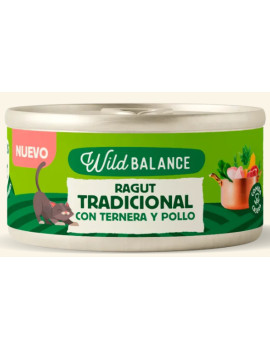 WILD BALANCE Recetas del Chef Ragut Tradicional Ternera y Pollo 80g