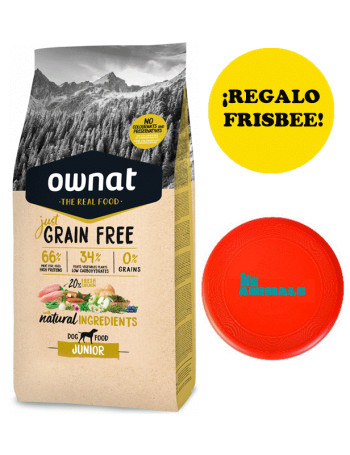 OWNAT Just Grain Free Junior 14Kg + REGALO Frisbee